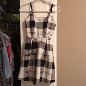 Gingham print dress